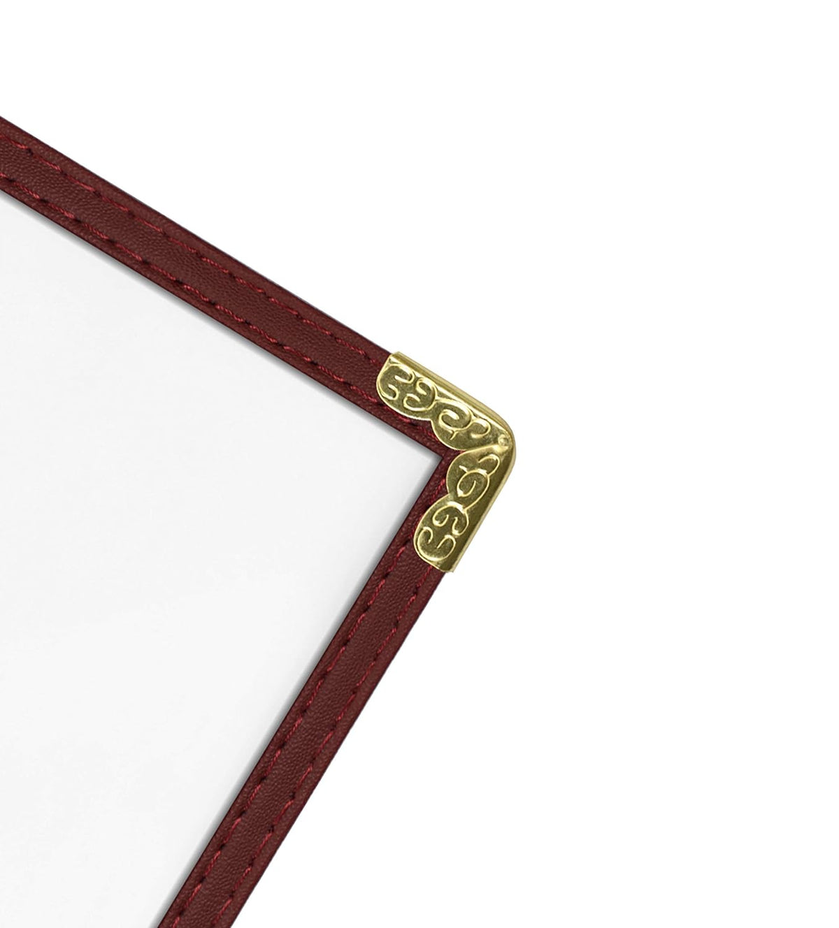 Goodsmart Restaurant Menu Covers – 25 Pack Burgundy 2-View, Top-Loading Menu Holders, Vinyl &