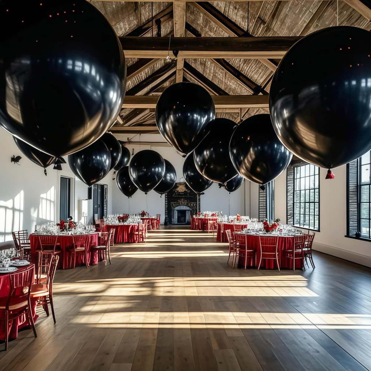 35 Pack Black Balloons 36 Inch Black Latex Party Large Balloon Bulk for Various Party Events