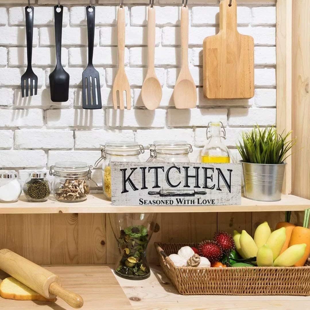 Rustic Wooden Sign - Italian Kitchen Sign 'Shut Up & Eat! Mangia E Statti Zitto' Farmhouse Style