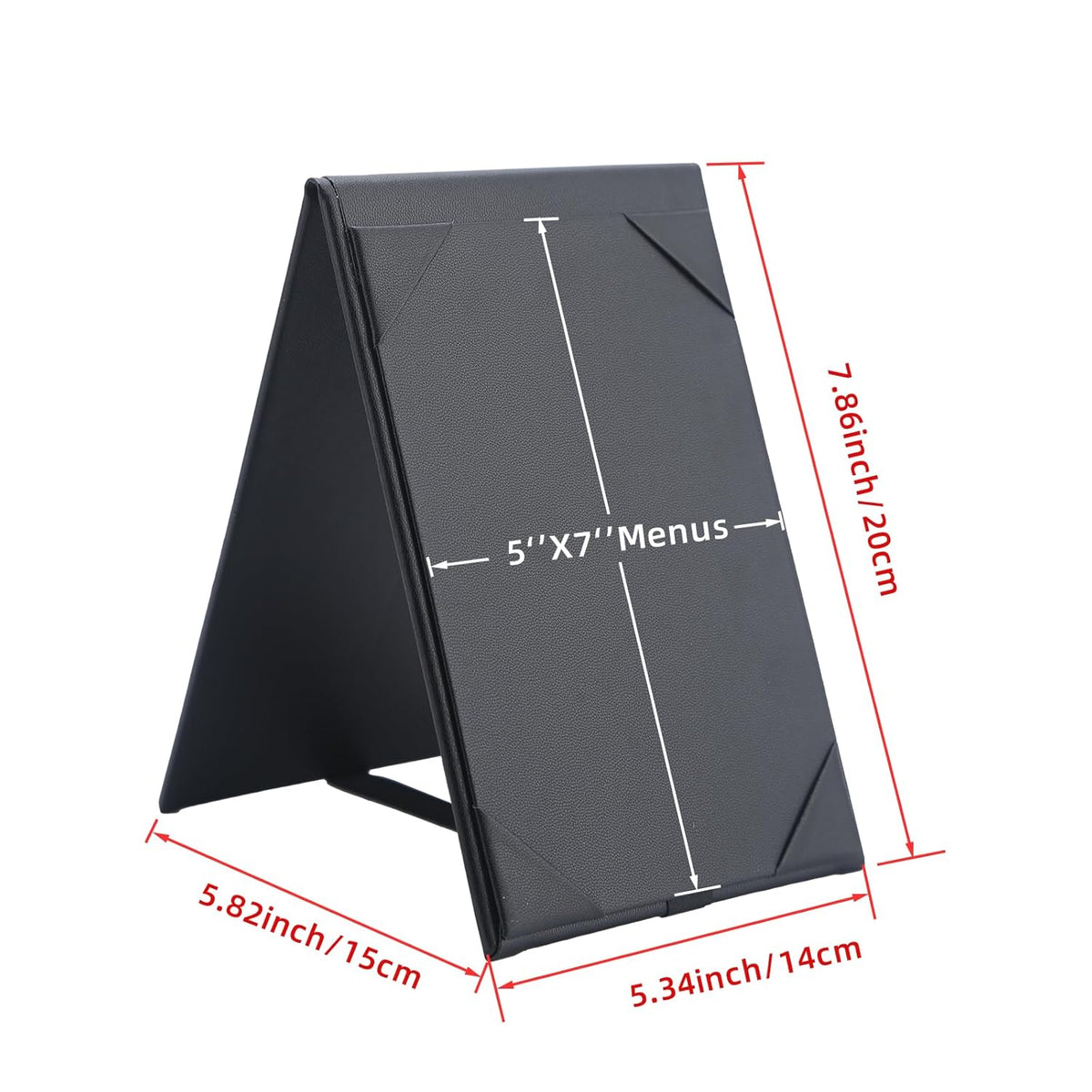 Menu Covers - Set of 10 Double-Sided Table Tent Cards for Restaurant, Dinner Party, and Bar Menus