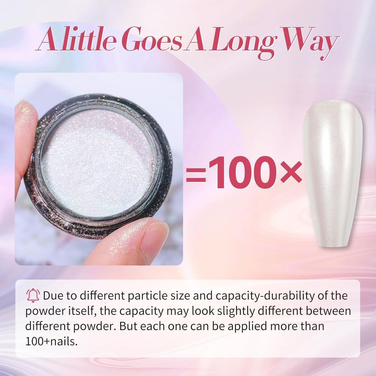 BORN PRETTY White Pearl Chrome Nail Powder And Chameleon Aurora Nail Powder Pigment Mermaid Pigment
