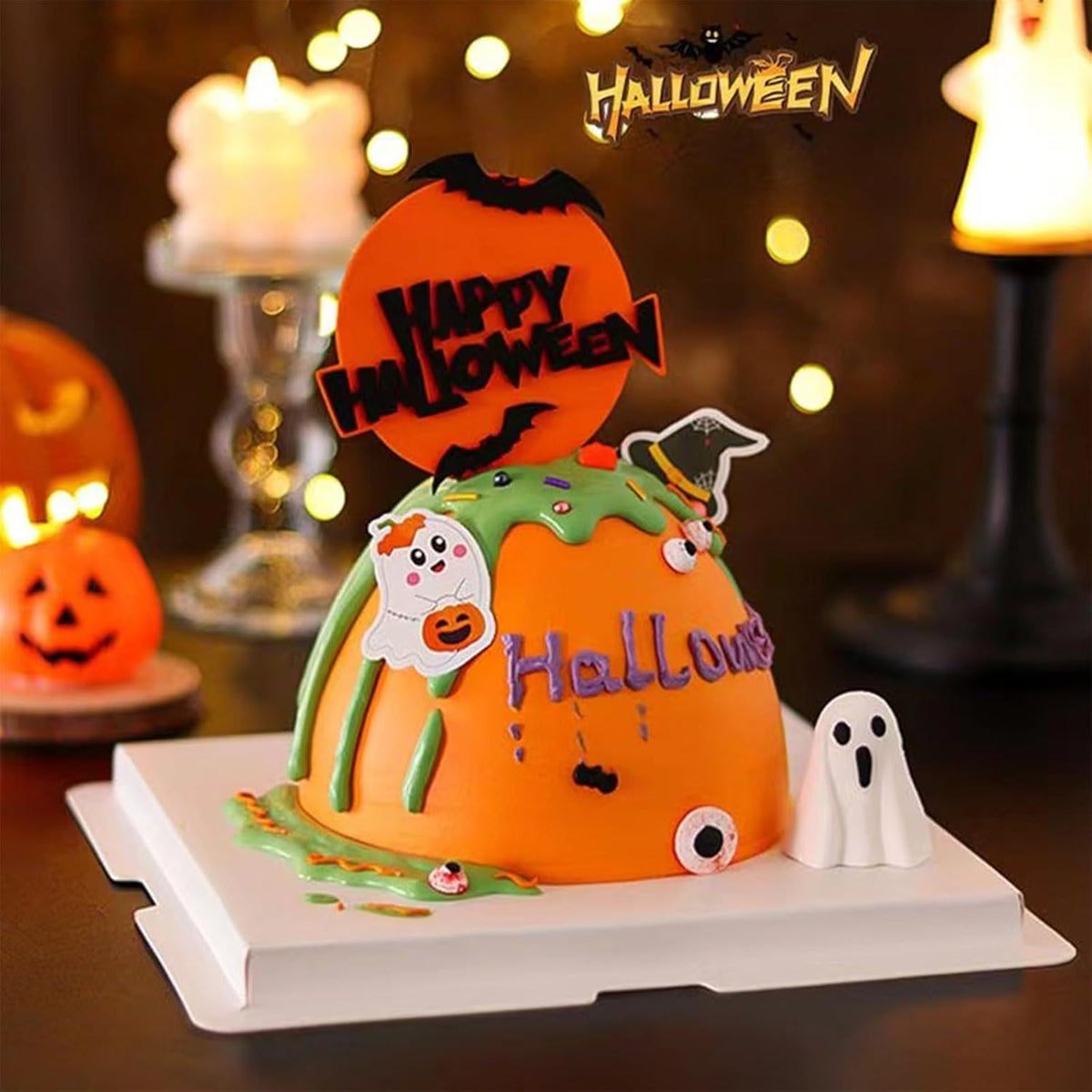Sentovac Halloween Nonpareils Sprinkles Edible 2mm Mini Peals Sprinkle for Cake Decorating Sugar