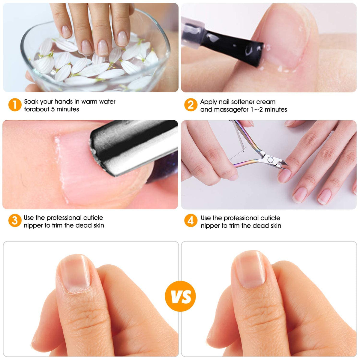 Cuticle Trimmer-opove Cuticle Remover Cuticle Nipper Professional Stainless Steel Cuticle Cutter