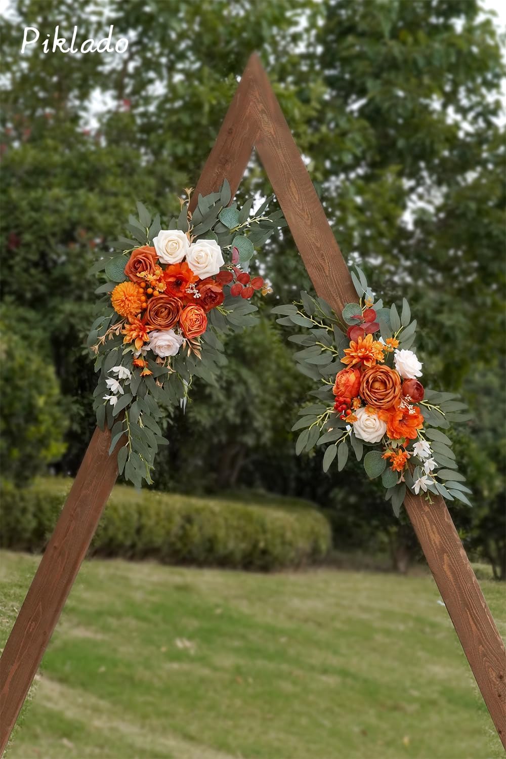 Faux Flower Swag Set of 2 for Wedding Welcome Signs Floral Swag Wedding Reception Ceremony Signs