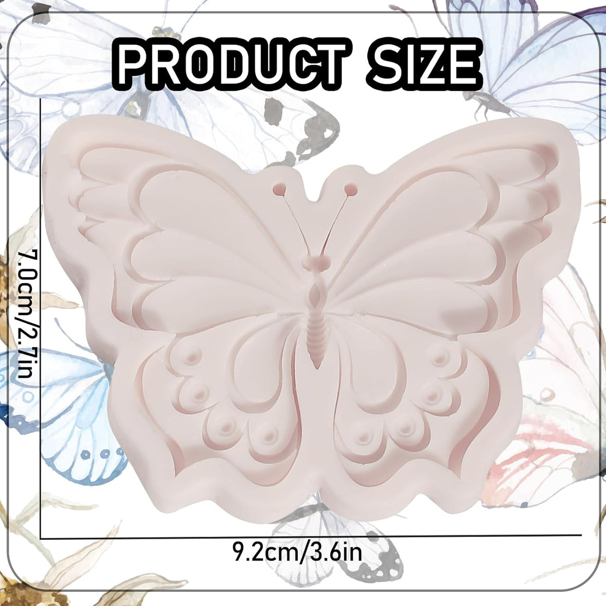 1Pcs Butterfly Silicone Mold, Chocolate Fondant Molds Butterfly Resin Mold for Home Baking Cake