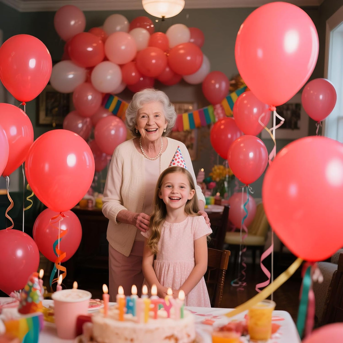 110pcs Pastel Red Balloon 12 Inch, Pastel Red Latex Balloons for Birthday Party Baby Shower