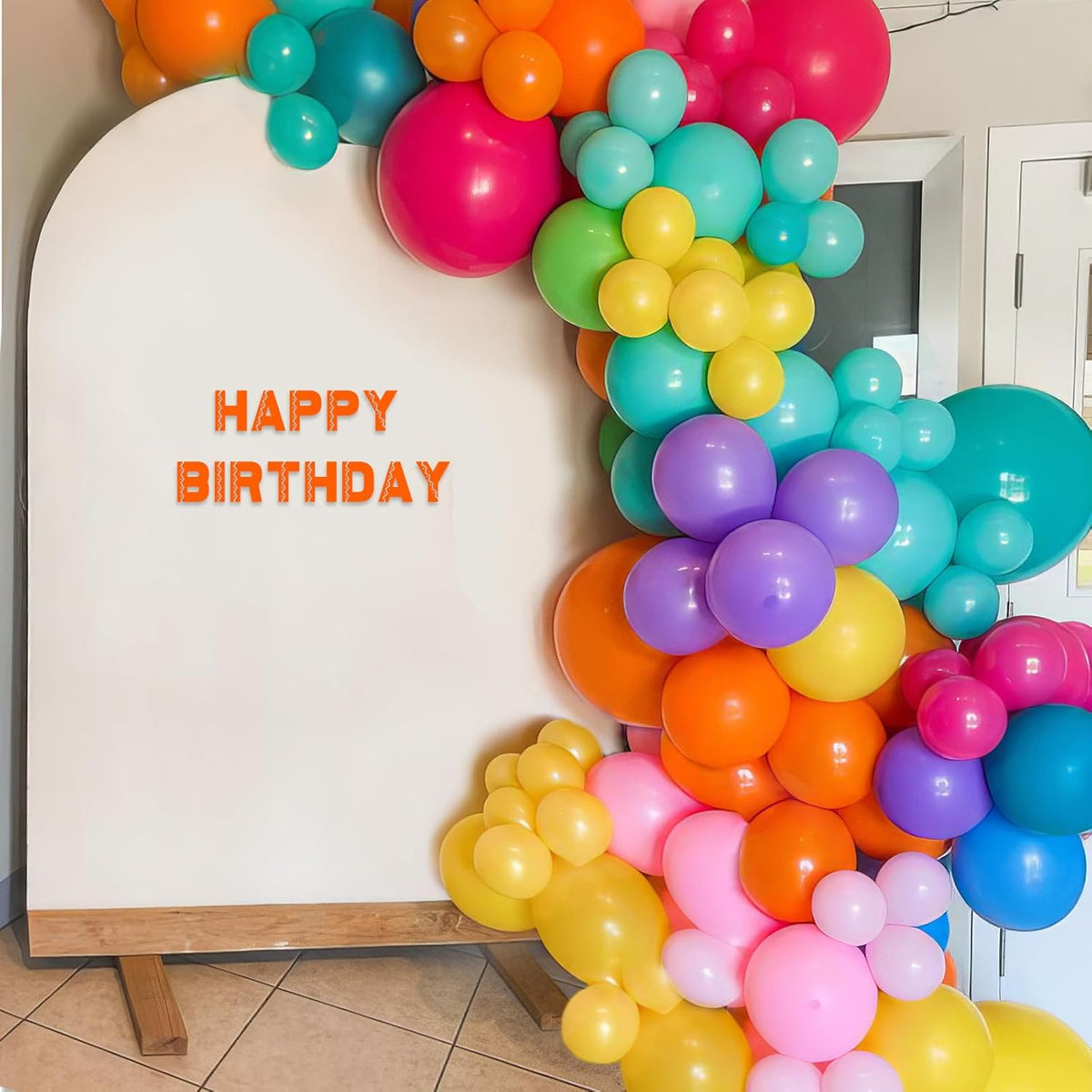 Multicolor Rainbow Balloons, Multicolor Balloons Light Blue Yellow Dark Green Purple Orange Red