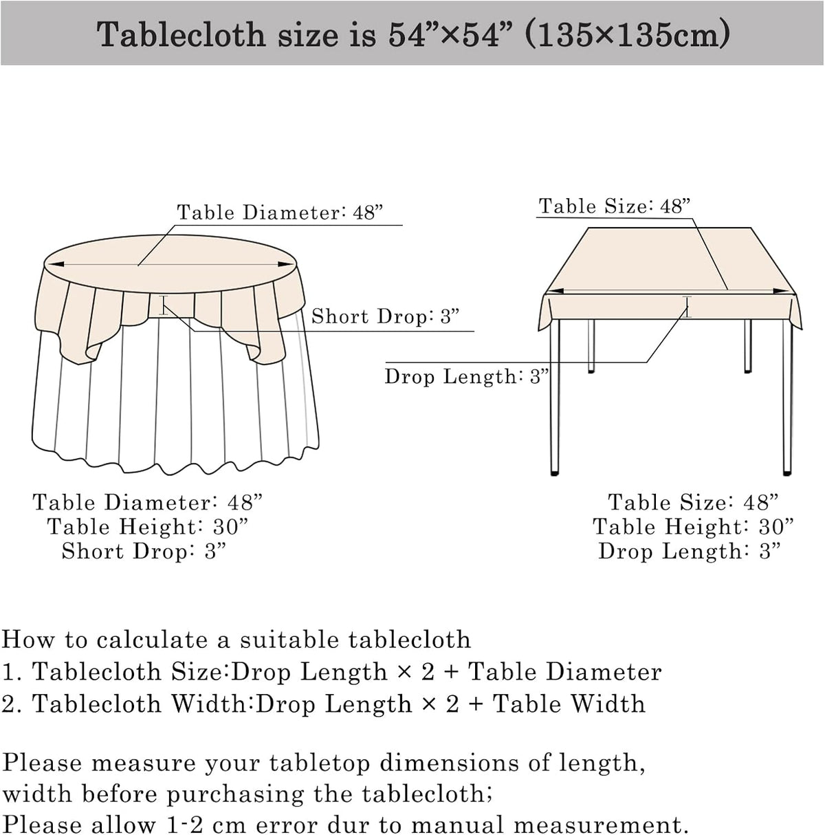 ShinyBeauty Sequin Tablecloth Square 54x54-Inch Red Table Cloths for Round Table Red Sequins Fabric