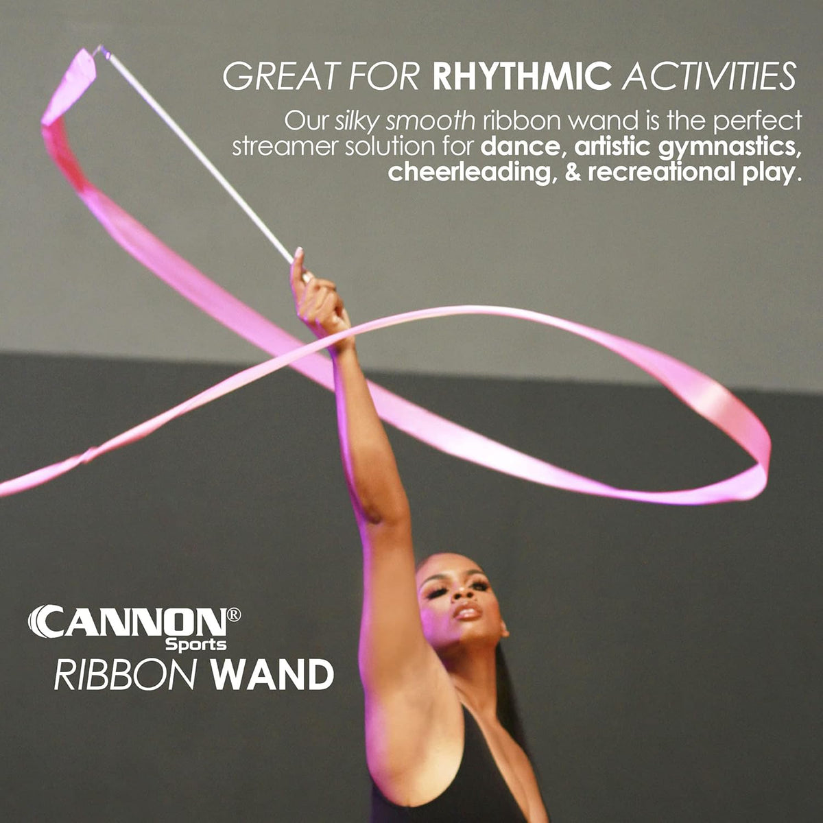 Cannon Sports Gymnastics Wand for Dancing, Cheerleading, Olympic Tournament, & Artistic