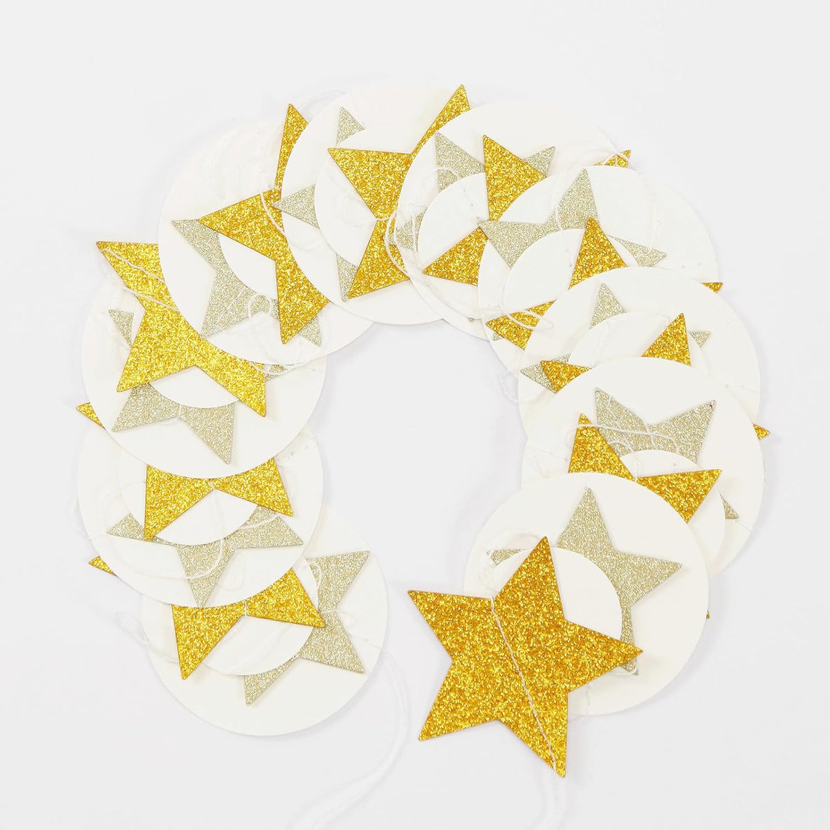 White-Gold Wedding Engagement Party-Decorations Garland - 52Ft Boho Anniversary Brunch Hanging