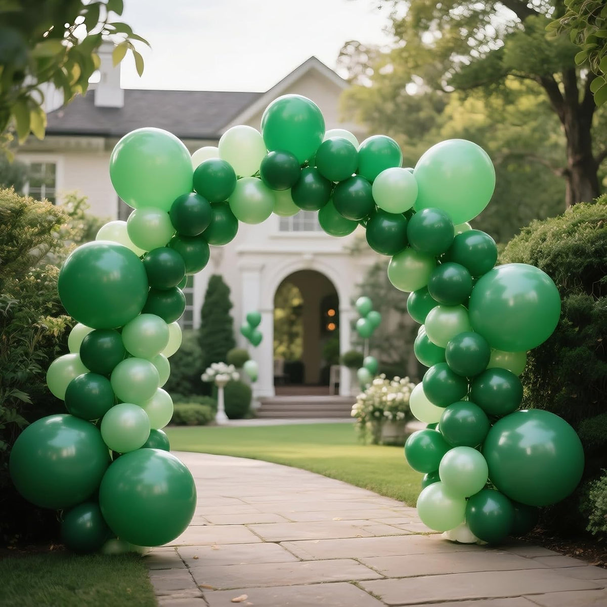 KAWKALSH Dark Green Balloon 12 Inch, 110pcs Latex Party Balloons Helium Bright Color for Birthday