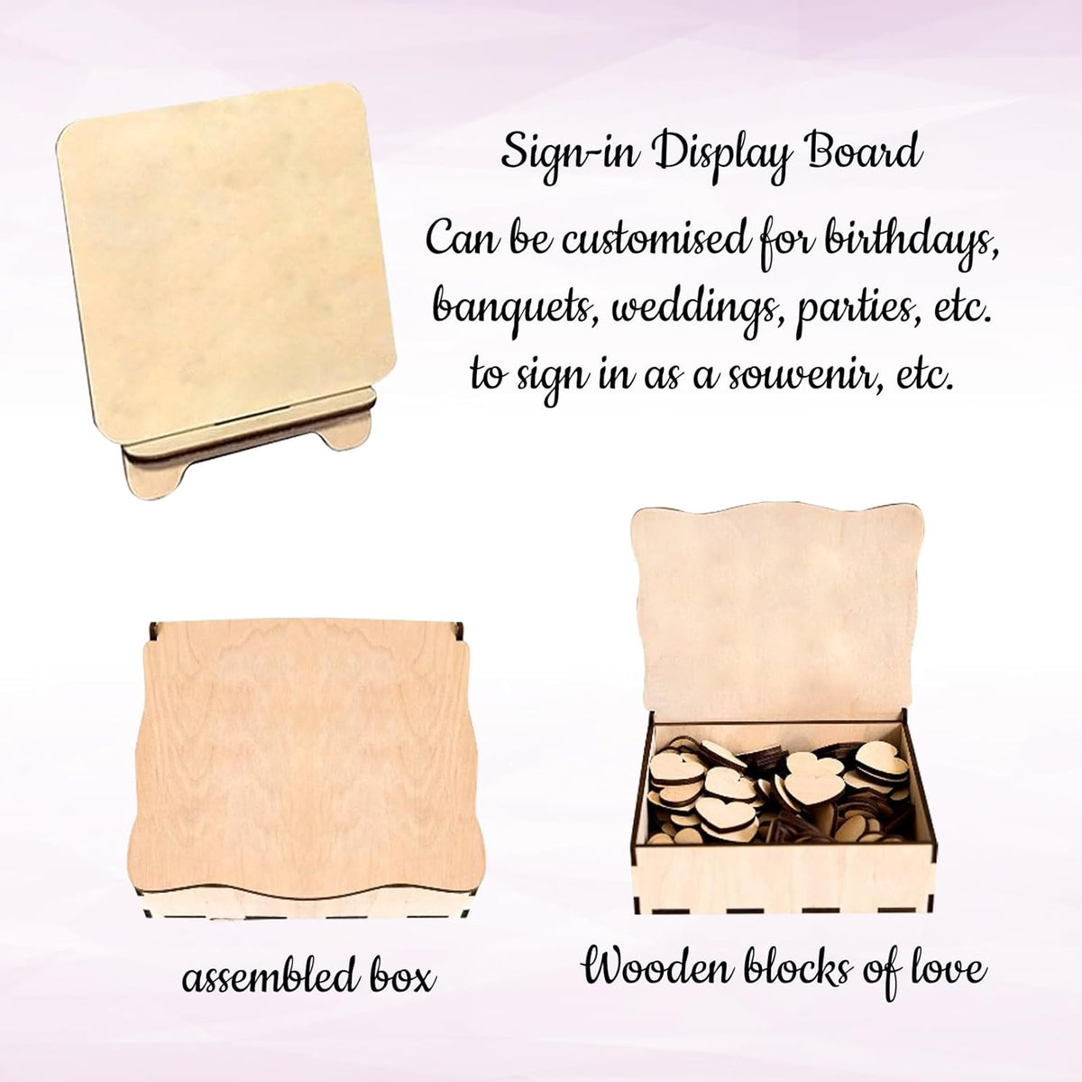 Personalized Wedding Guest Book Alternative Custom Name & Date Guestbook Sign Customized Guest Book