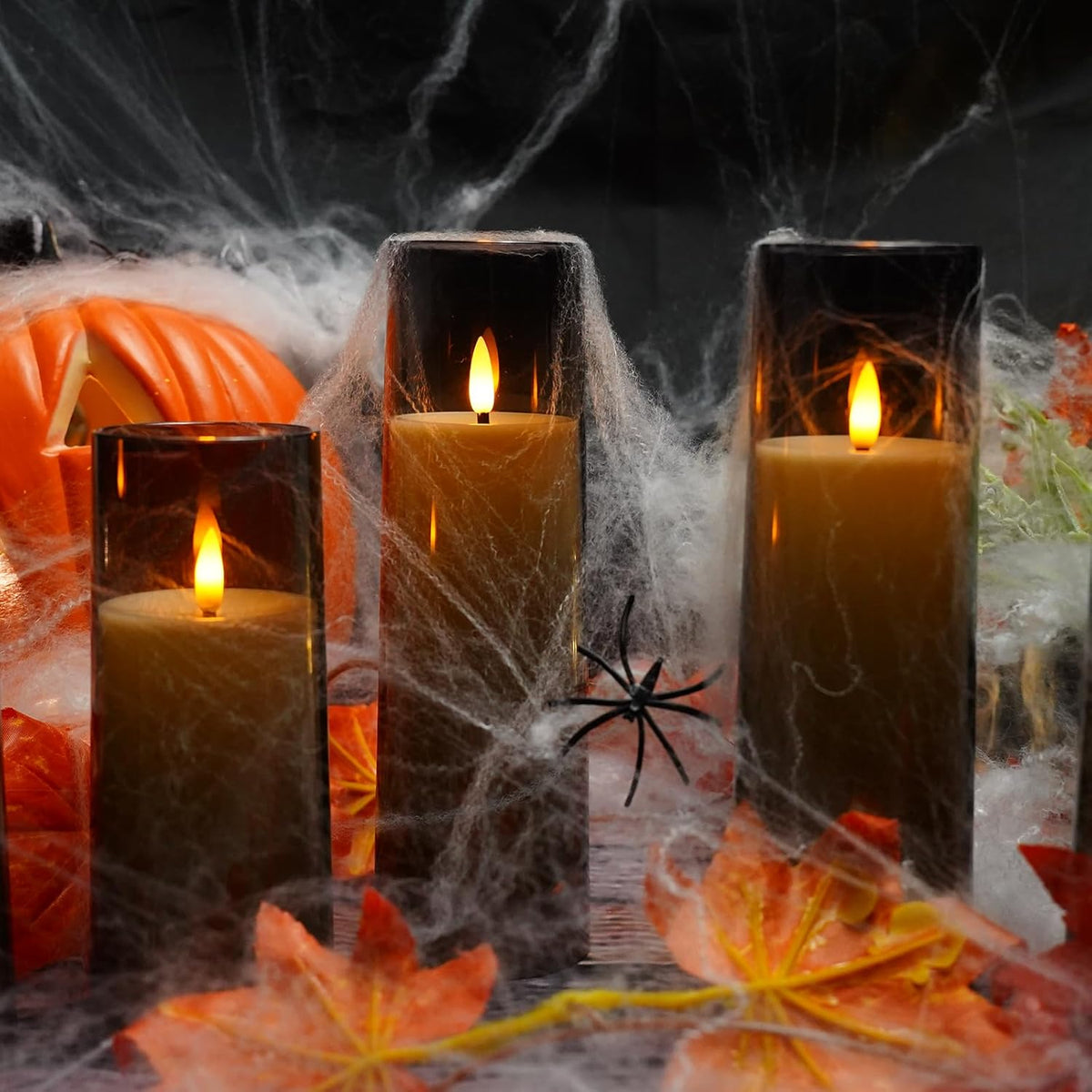 Flickering Flameless Candles Battery Operated with Remote and 2/4/6/8 H Timer Plexiglass Led Pillar