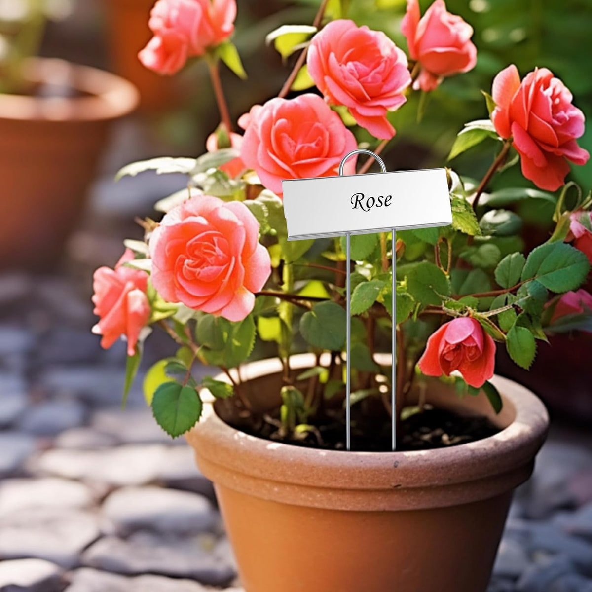 FORUP Metal Plant Labels, 30 Pack Garden Label Markers, Weatherproof Garden Stake Tags, Reusable