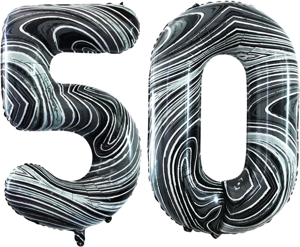 GOER Number 50 Balloons for 50th Birthday Party Decorations,42 Inch Jumbo Foil Helium Balloons for