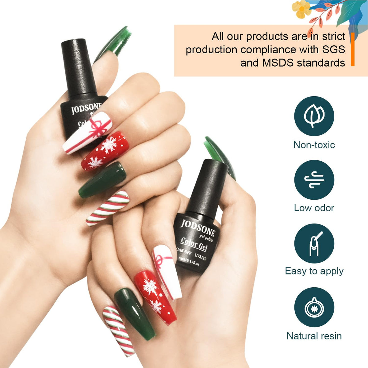 JODSONE 32 Colors Nail Polish Set With U V Light Manicure Nail Tools Nail Art Manicure Salon DIY at
