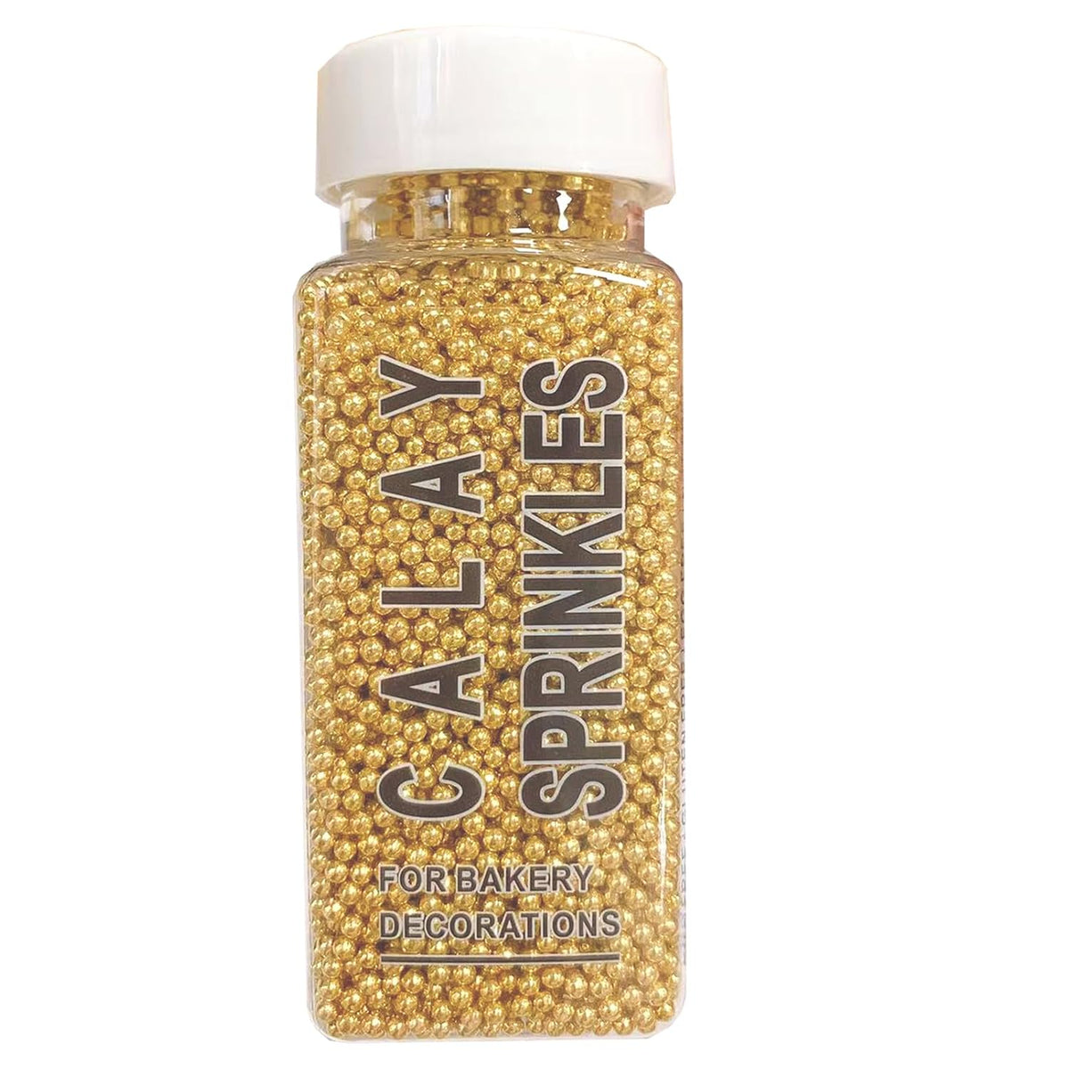Sentovac Gold Nonpareils Sprinkles Edible 2mm Mini Peals Cake Decorating Sugar Candy Cookie Cake