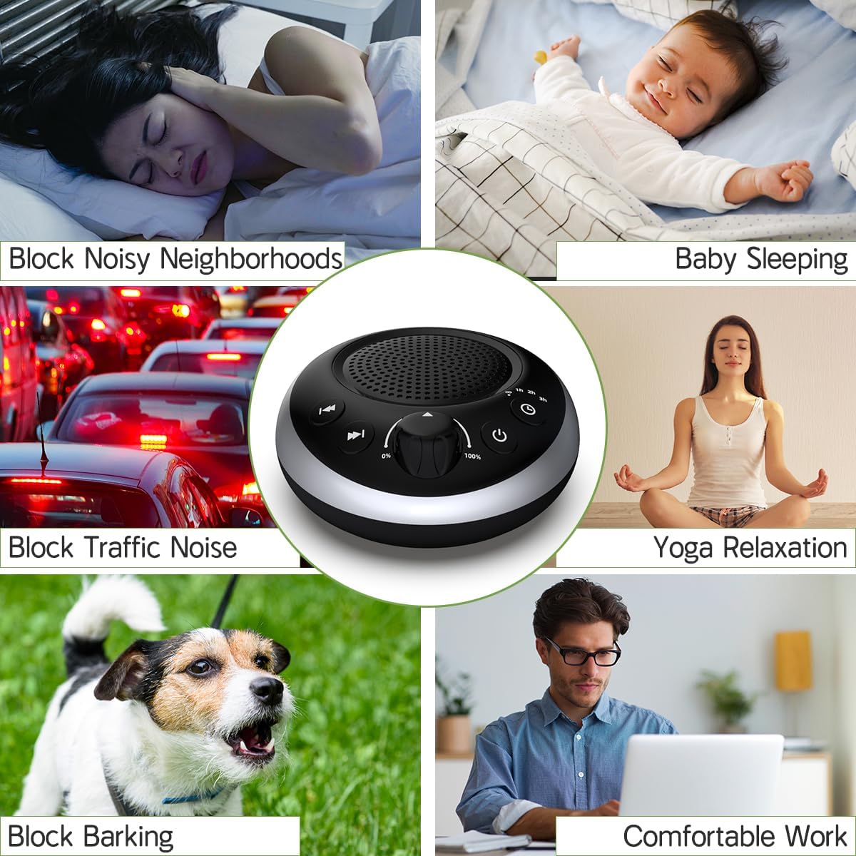 Sound Machine Loud White Noise Machine Nonstop Brown Noise Machine 30 Soothing Sounds for Baby Kids