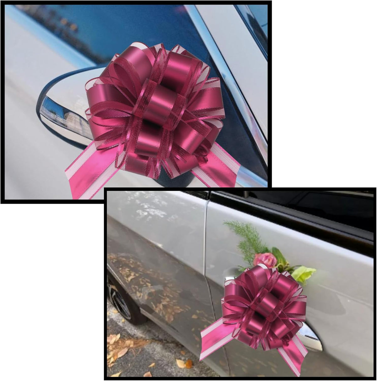 7 Pieces Large Pull Bows, 6 inche, Big Bow for Gift Wrapping, Christmas Party Birthday Gift