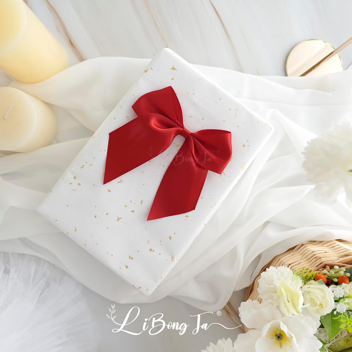 5'' Red Bow Party Decorations Satin Bows, Twist Tie Bows for Treat Bags, Cake Pops, Pre-Tied Bow