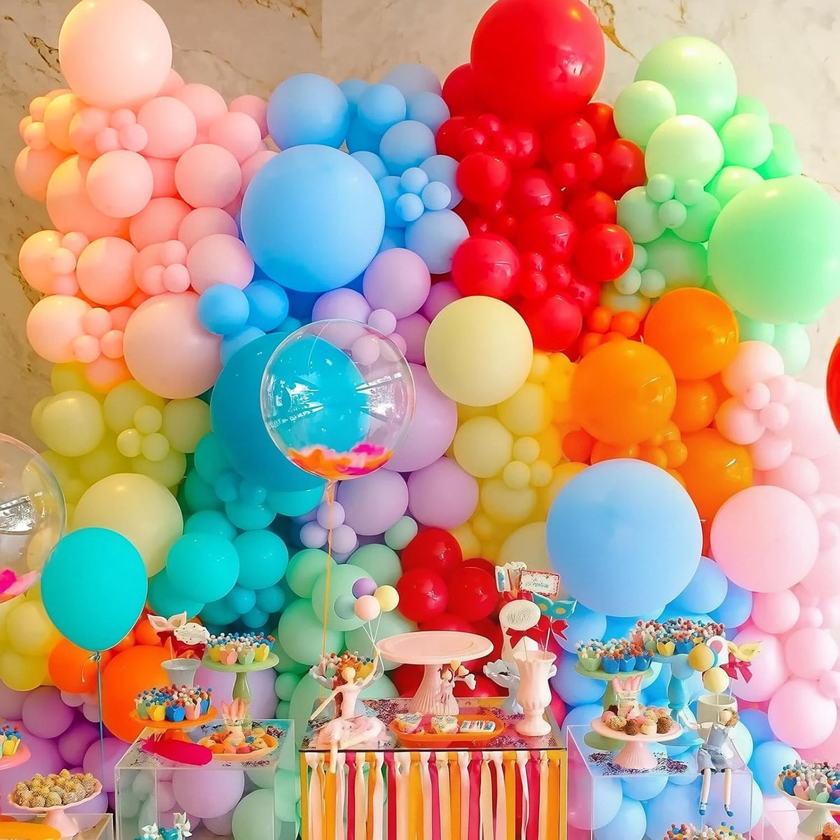 30 pcs Pastel Colorful Balloons 18 Inch - Large Thick Latex Balloon for Birthday Bridal Shower