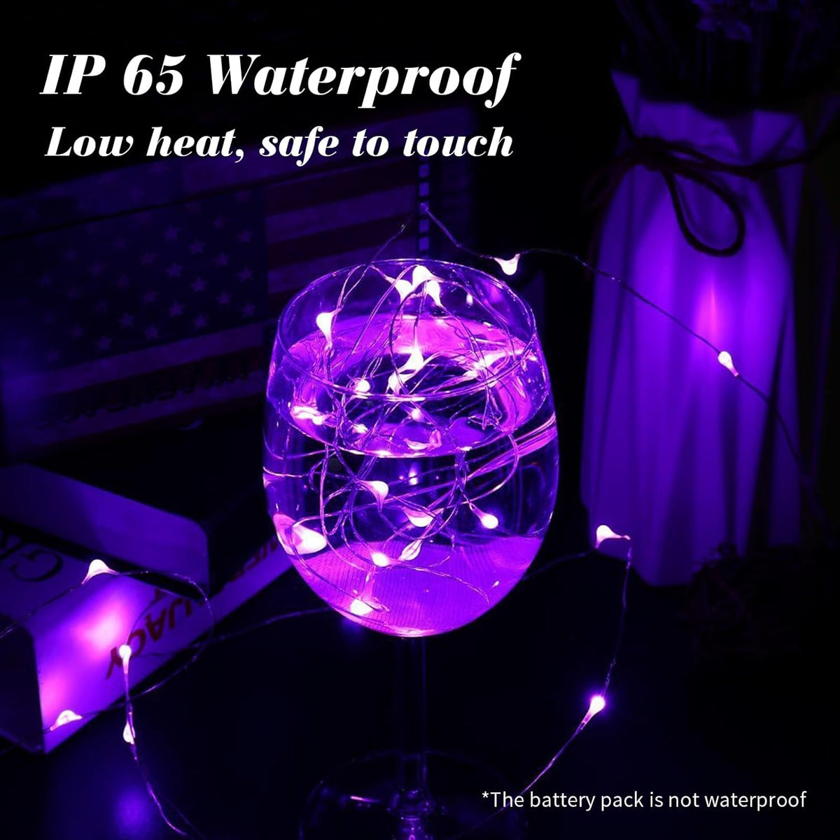 ZGWJ 100 Pack Fairy Lights Battery Operated, 7ft 20 Mini LED Fairy String Lights Silver Wire 3
