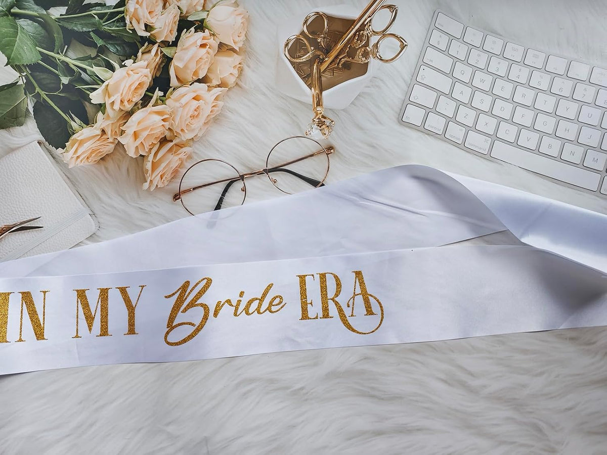 Bride Sash, in My Bride Era Bachelorette Party Sash for Future Mrs, Bridal Shower Sash for