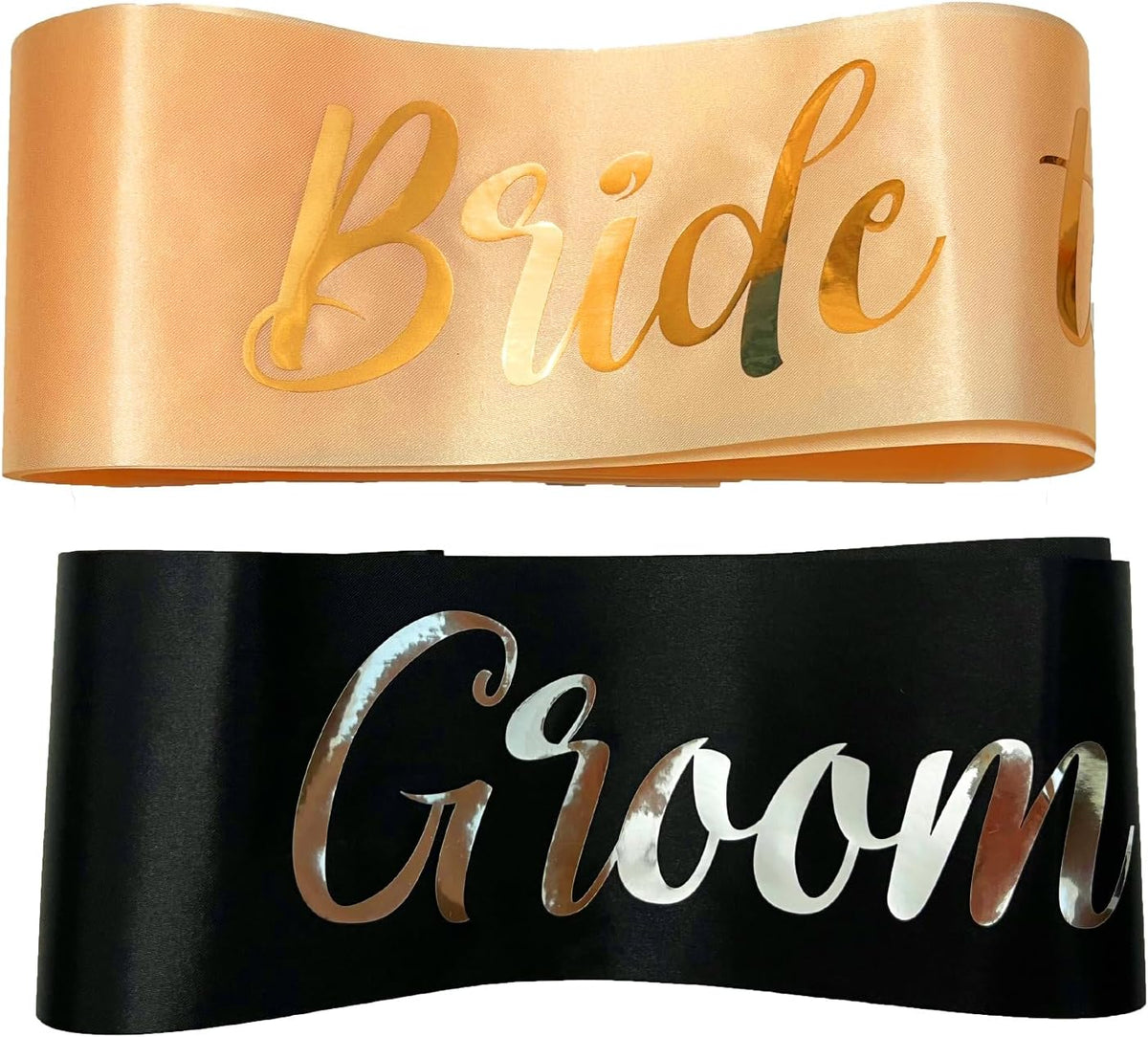 Bride to Be Sash and Groom to Be Sash, Bachelorette Party Supplies Engagement Party Favors, Bridal