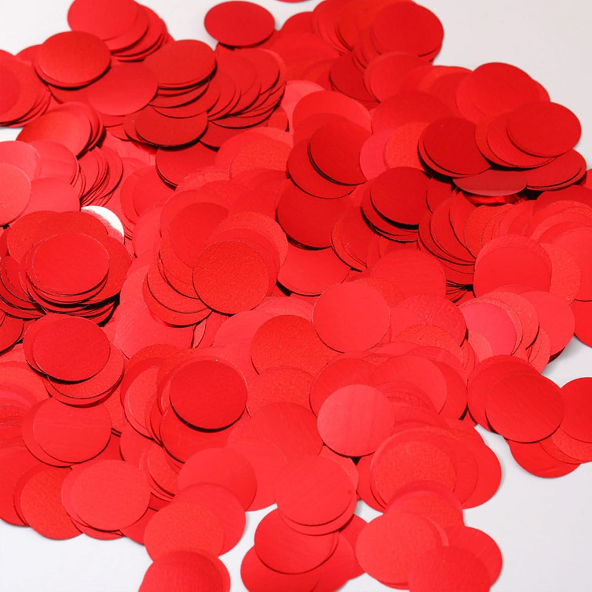 Red Confetti Balloons, 25 Pcs Thickened 12 Inch Clear Latex Balloon with Confetti Inside for