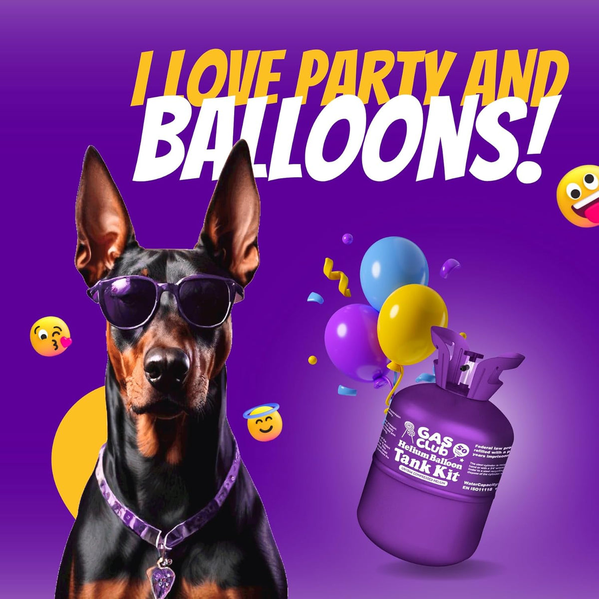 13L Helium Tank for Balloons At Hom Tank Up To 50 Latex Balloons Helium Balloon Kit with 50 Latex