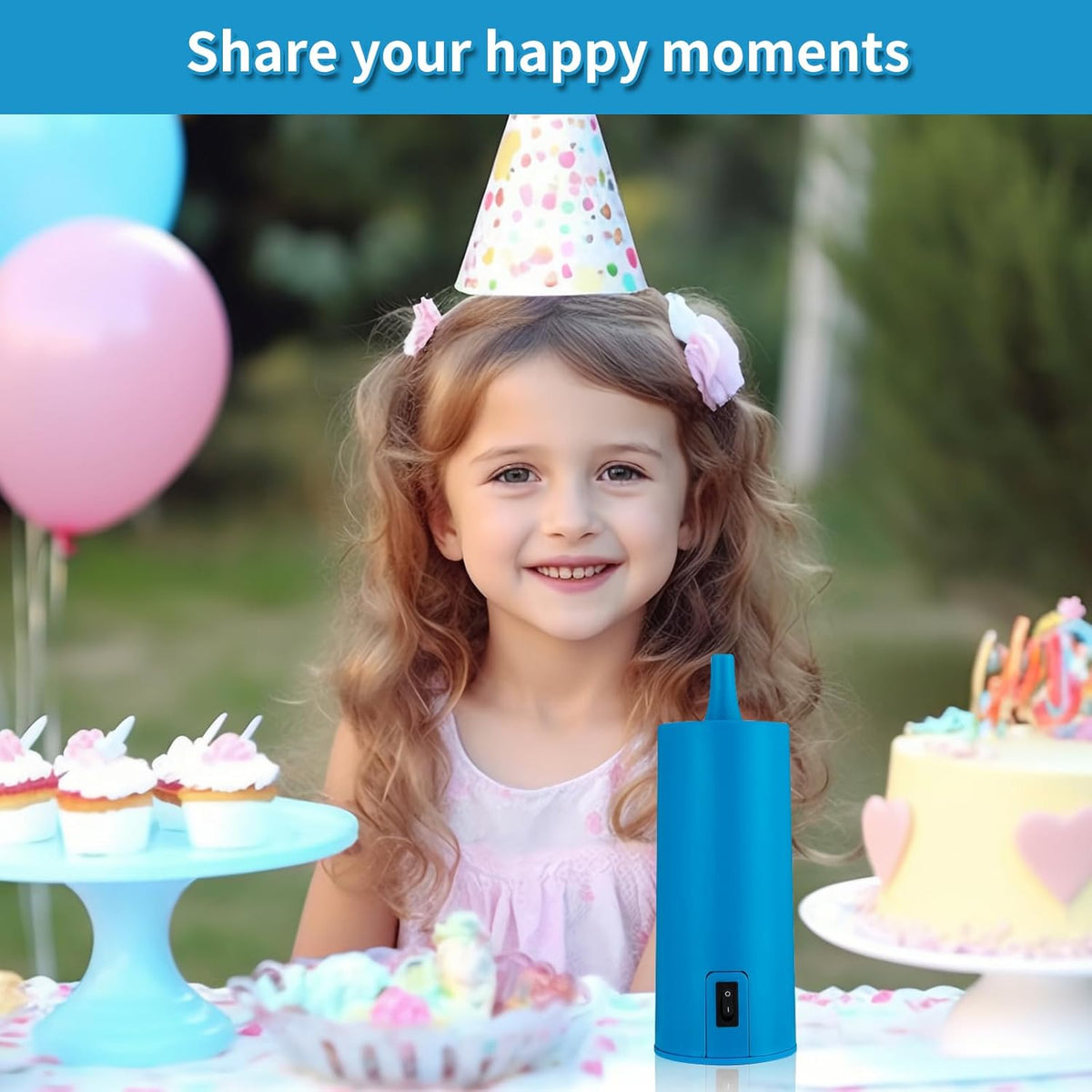 Electric Balloon Pump, Air Pump - Portable Inflator, Air Pump for All Balloons, Long Animal Twisty