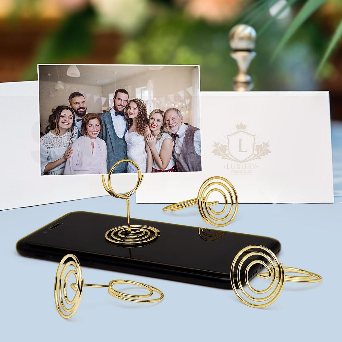 30PCS Table Number Holders Place Card Holder - Photo Holders for Tables, Cards Stand Name Menu