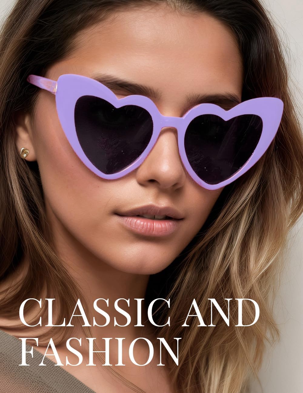 8 Pack Heart Sunglasses Vintage Cat Eye Heart Glasses Retro Bachelorette Bride Sunglasses Bulk for