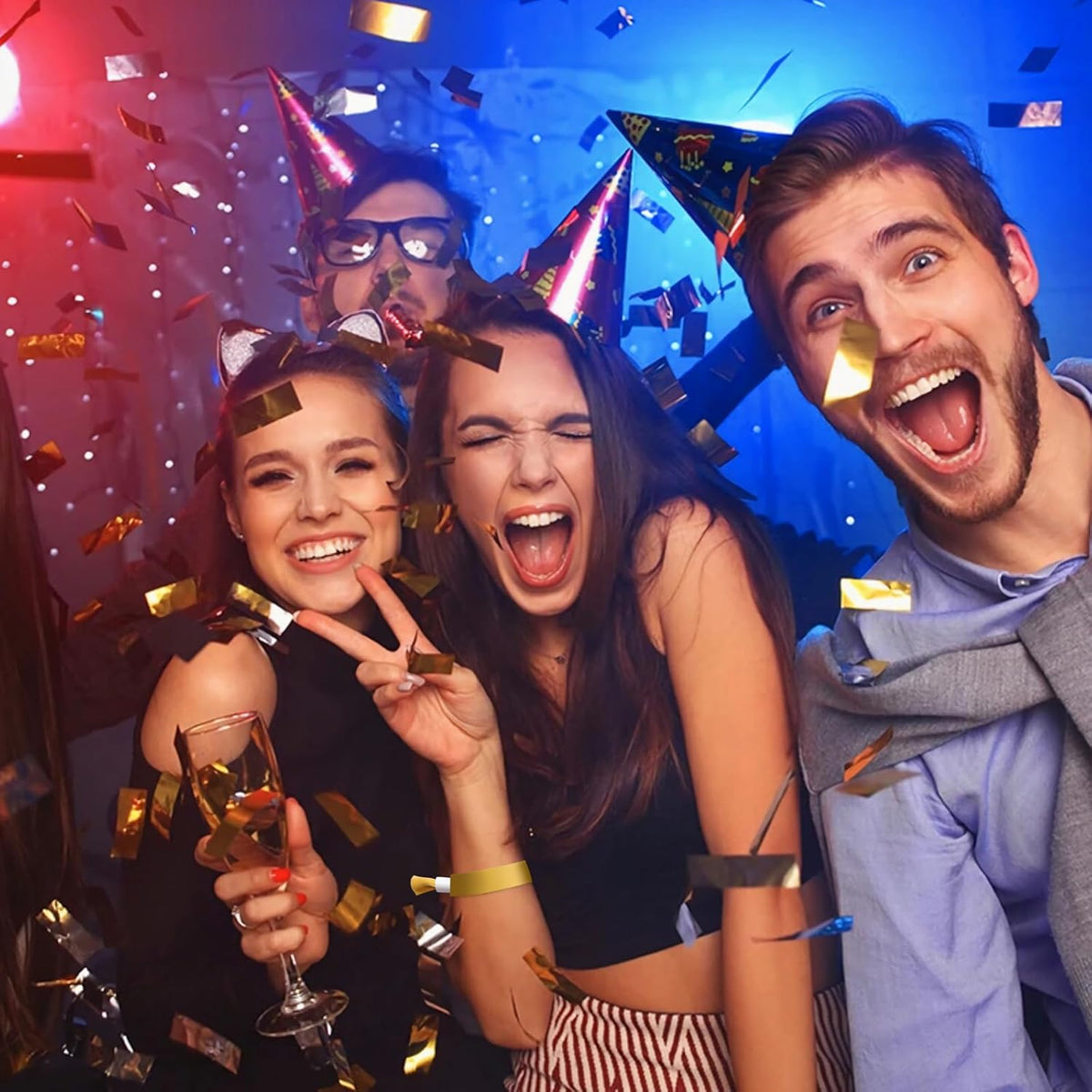 Green-Power America 100 Pcs Cloth Event Wristbands, Event Wristbands, Colored Wrist Bands for