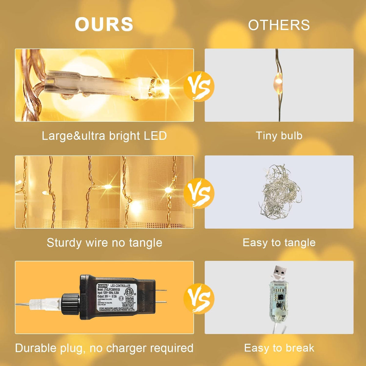 JMEXSUSS 300 LED Remote Control Christmas Curtain Lights, Plug in Fairy Curtain Lights Outdoor