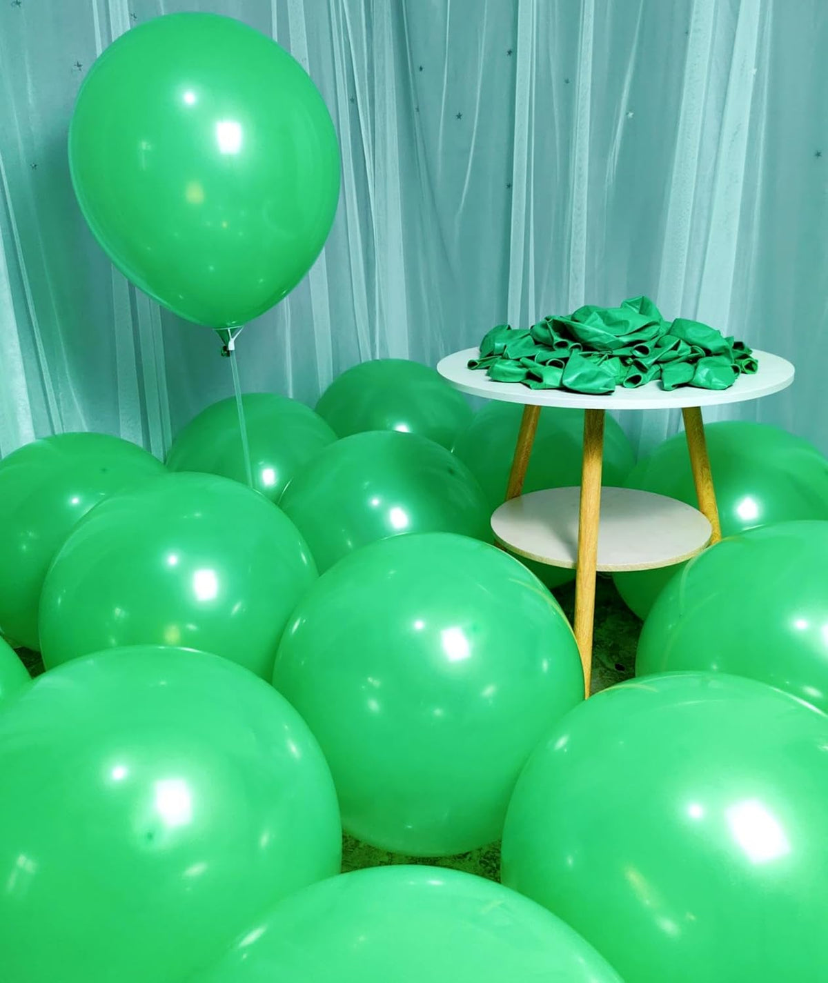 90 Pack Green Balloons 18 inch Green Latex Large Balloons for Party Decorations and Events