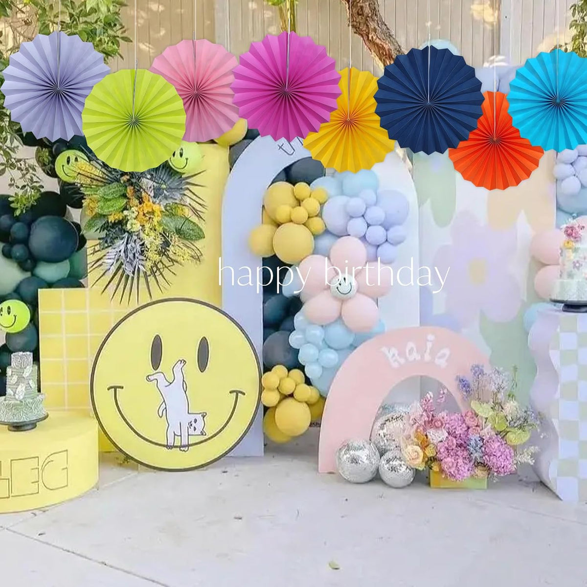 BARTHEW Pink Party Decorations, Pink Paper Decorations for Party, Baby Shower Decorations