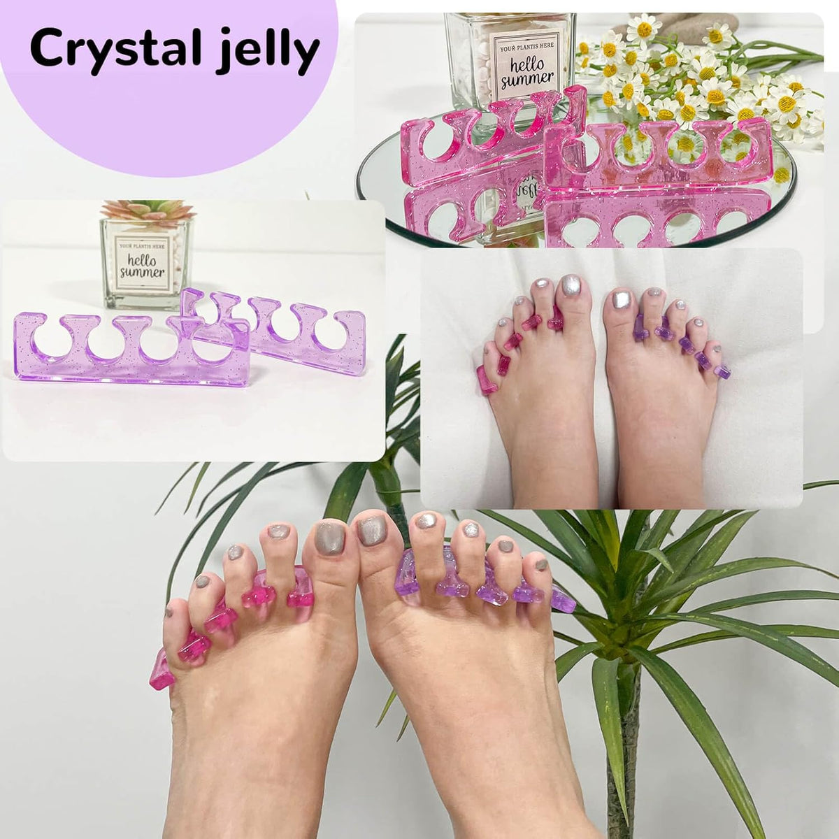 SUNFATT Toe Separators,Toe Spacers for Women,Toe Separators Use for Separation of Toenails or Nails