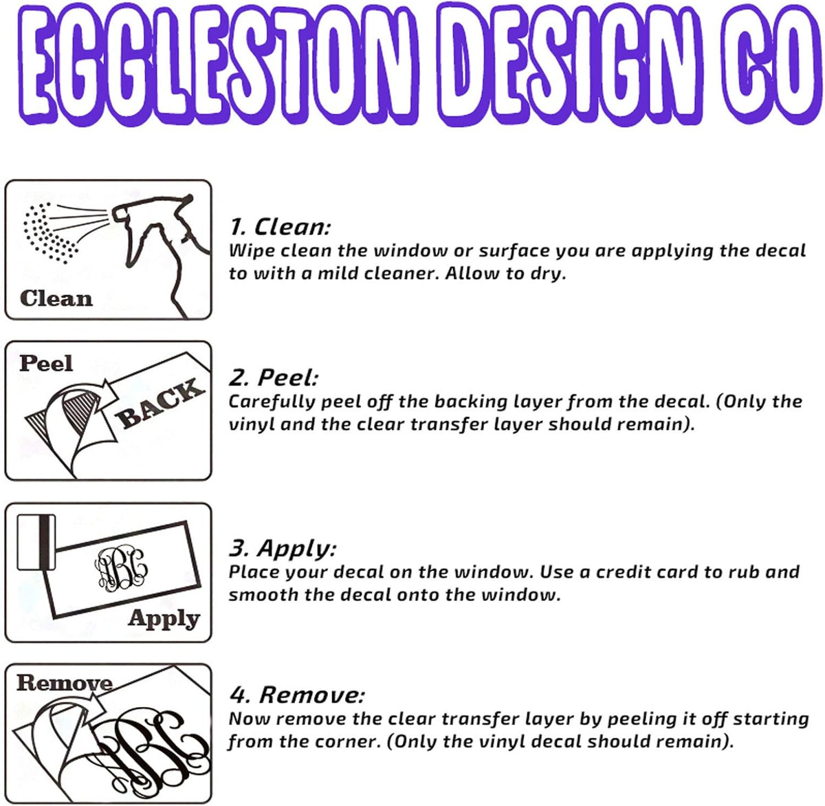 Large Custom Business Name and Website Description Text Decal Sticker for Car Windows, Signs