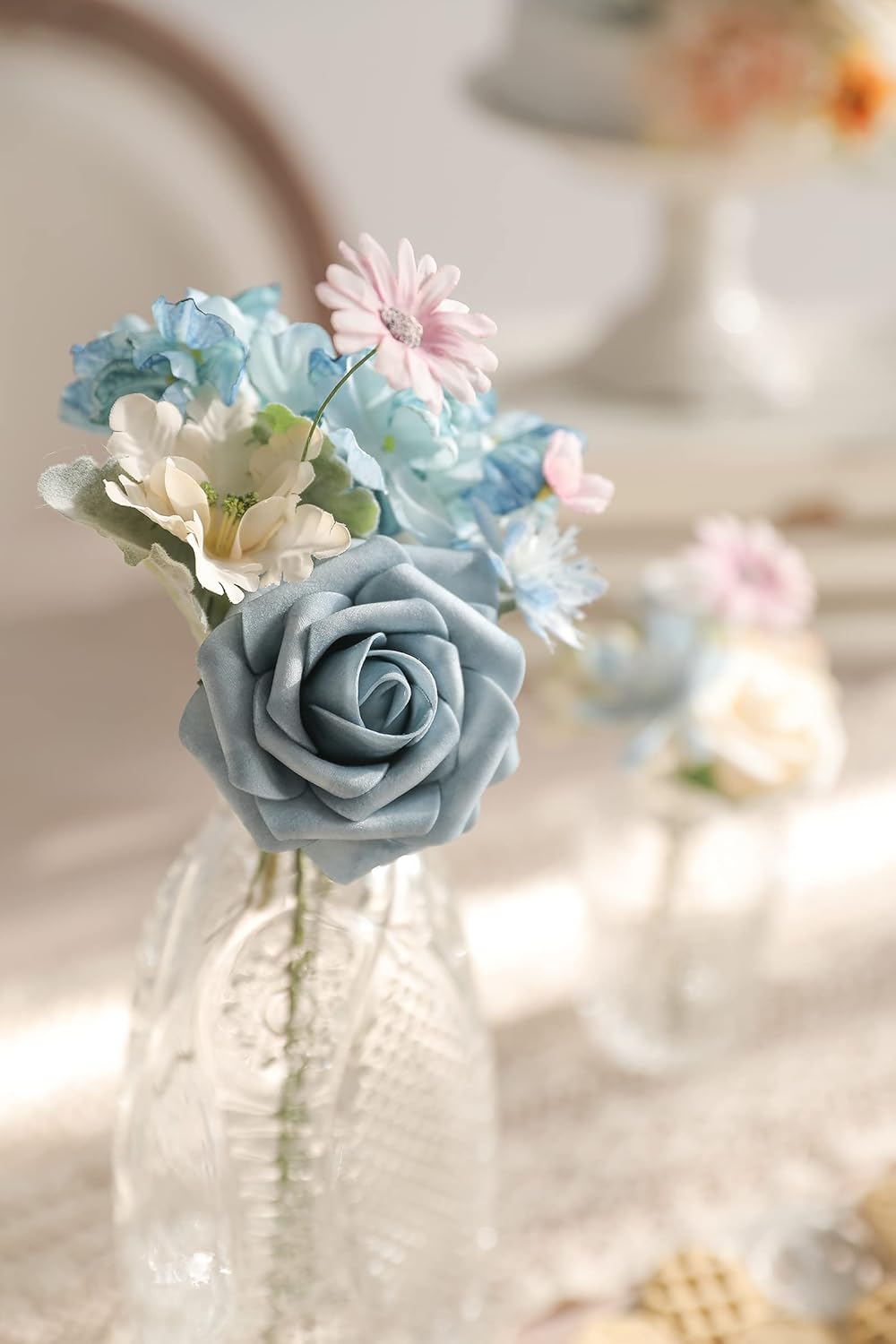 Serra Flora Artificial Flowers Combo Box Set Faux Flowers Bulk Flower Leaf with Stems Arrangements