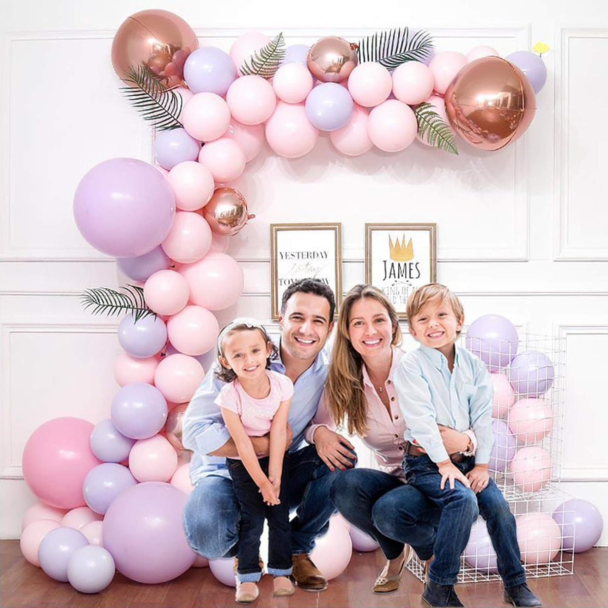 12 Rolls Balloon Arch Tape, 131.2 Feet Tape Strip with Holes, 400 Removable Dots for Party
