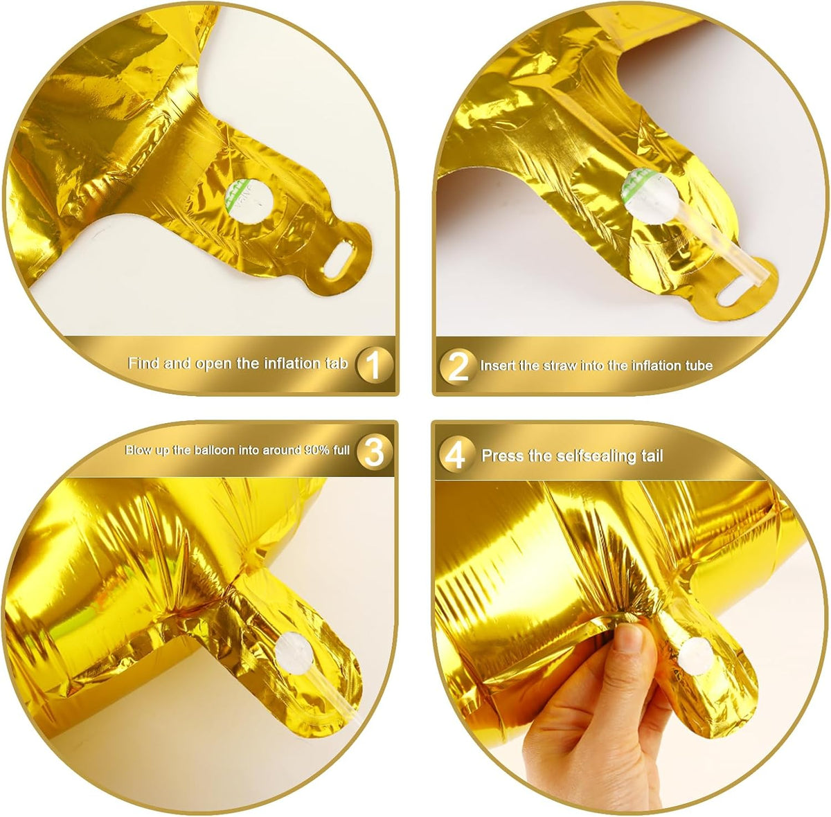 40 Inch Gold 3 Large Number Balloon, 3 13 23 30 33 Wednesday Golden Birthday Party Decorations