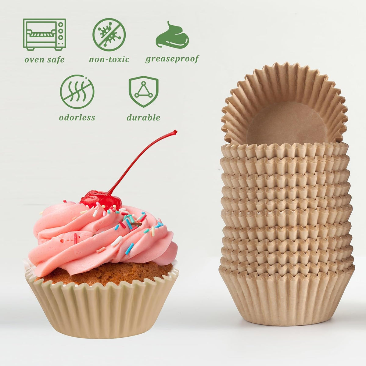 2 inch 1000-Count Mini Cupcake Liners Bright Colorful Muffin Baking Cups, Odorless,Baking Paper