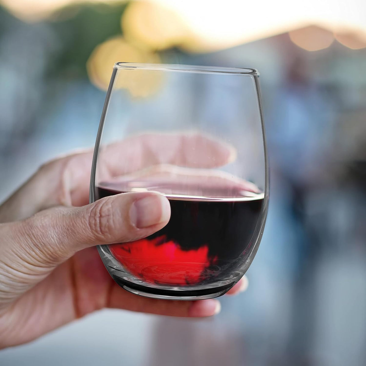 DISCOUNT PROMOS Stemless Wine Glasses by ARC 5.5 oz. Set of 12, Bulk Pack - Perfect for Hotel, Bar