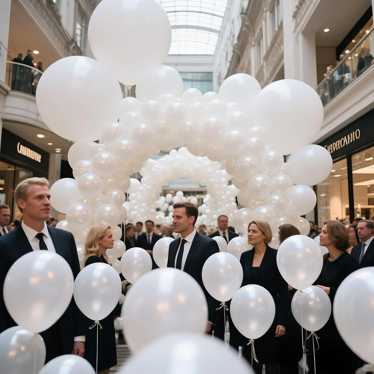 KAWKALSH Pearl White Balloon 12 Inch, 110pcs Latex Party Balloons Helium Bright Color for Birthday