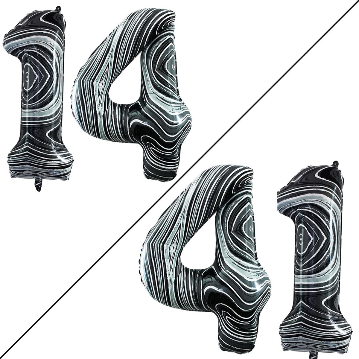 GOER Number 14 Balloons for 14th Birthday Sweet 14 Party Decorations,42 Inch Jumbo Foil Helium 41