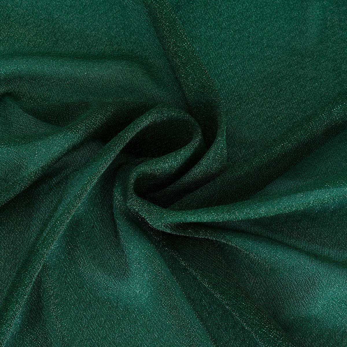 Emerald Green Wedding Arch Draping Fabric 29" x 20 FT Wedding Drapes for Backdrop Sheer Green