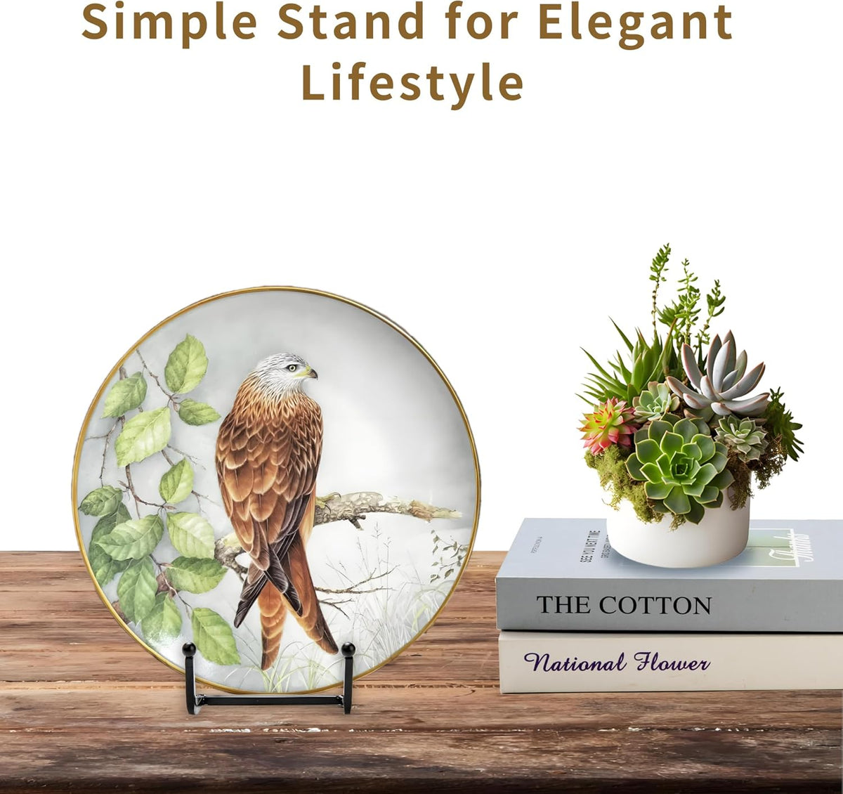 12 Pack 6"Plate Stands for Display,Metal Plate Holders Display Stands Can Be Used for Picture