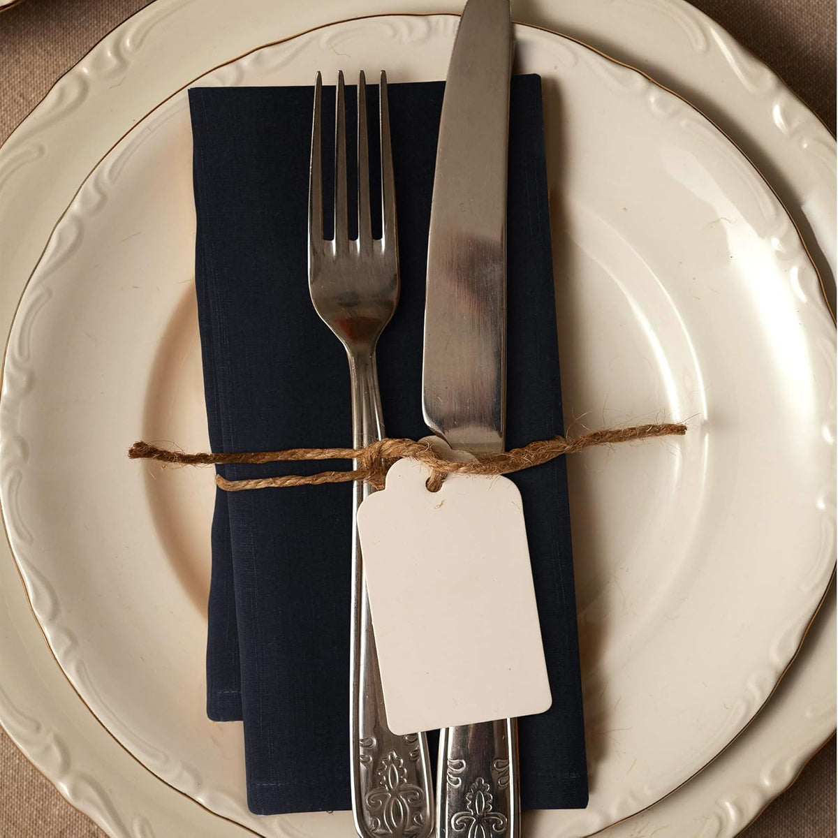Urban Villa Cloth Napkins Halloween Dinner Napkins Solid Black Color 20''x20'' (Set of 12) 100%