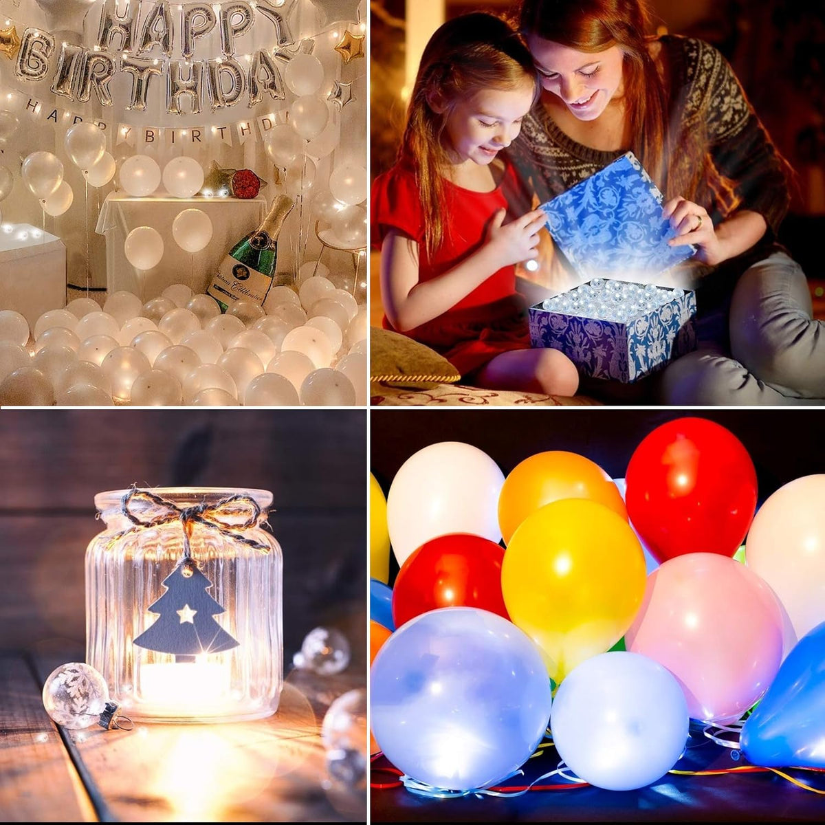 100pcs LED Purple Balloon Light, Round Led Mini LED Lights for Paper Lantern Balloon Indoor Outdoor